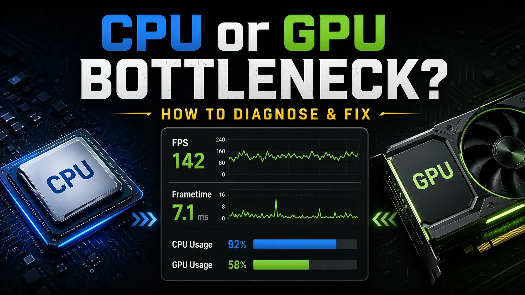 Oyunlarda Performans Düşüşü: Sorun CPU mu, GPU mu?