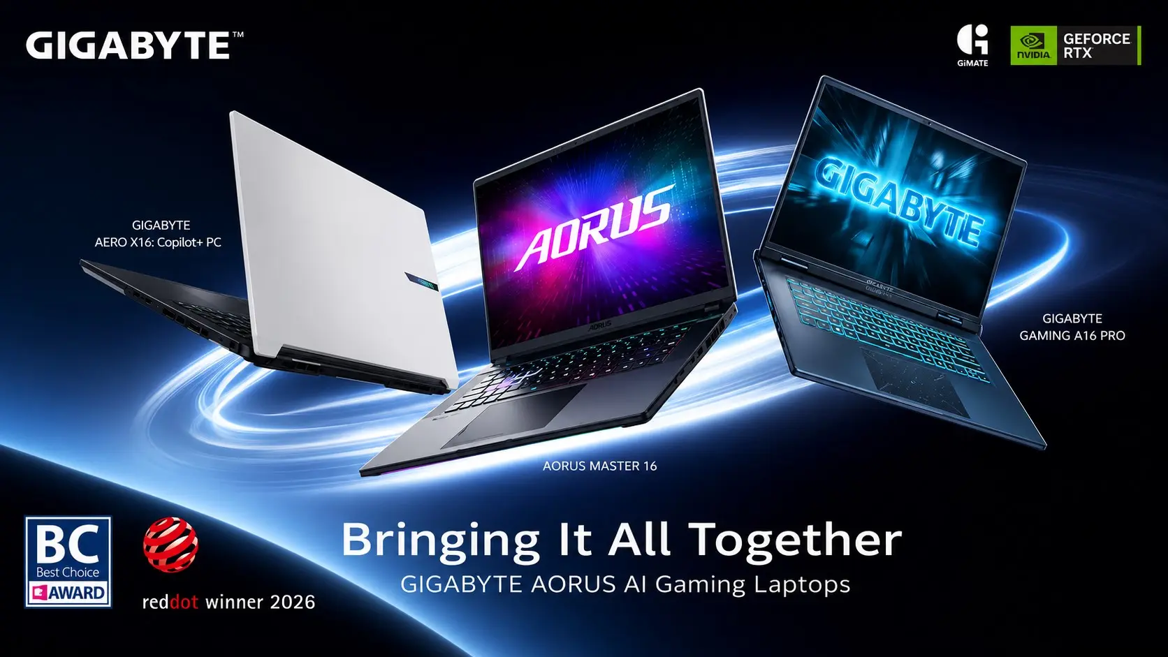 GIGABYTE'tan Yapay Zeka Destekli Yeni Nesil Oyuncu Dizüstü Bilgisayarları: GiMATE Geliyor!