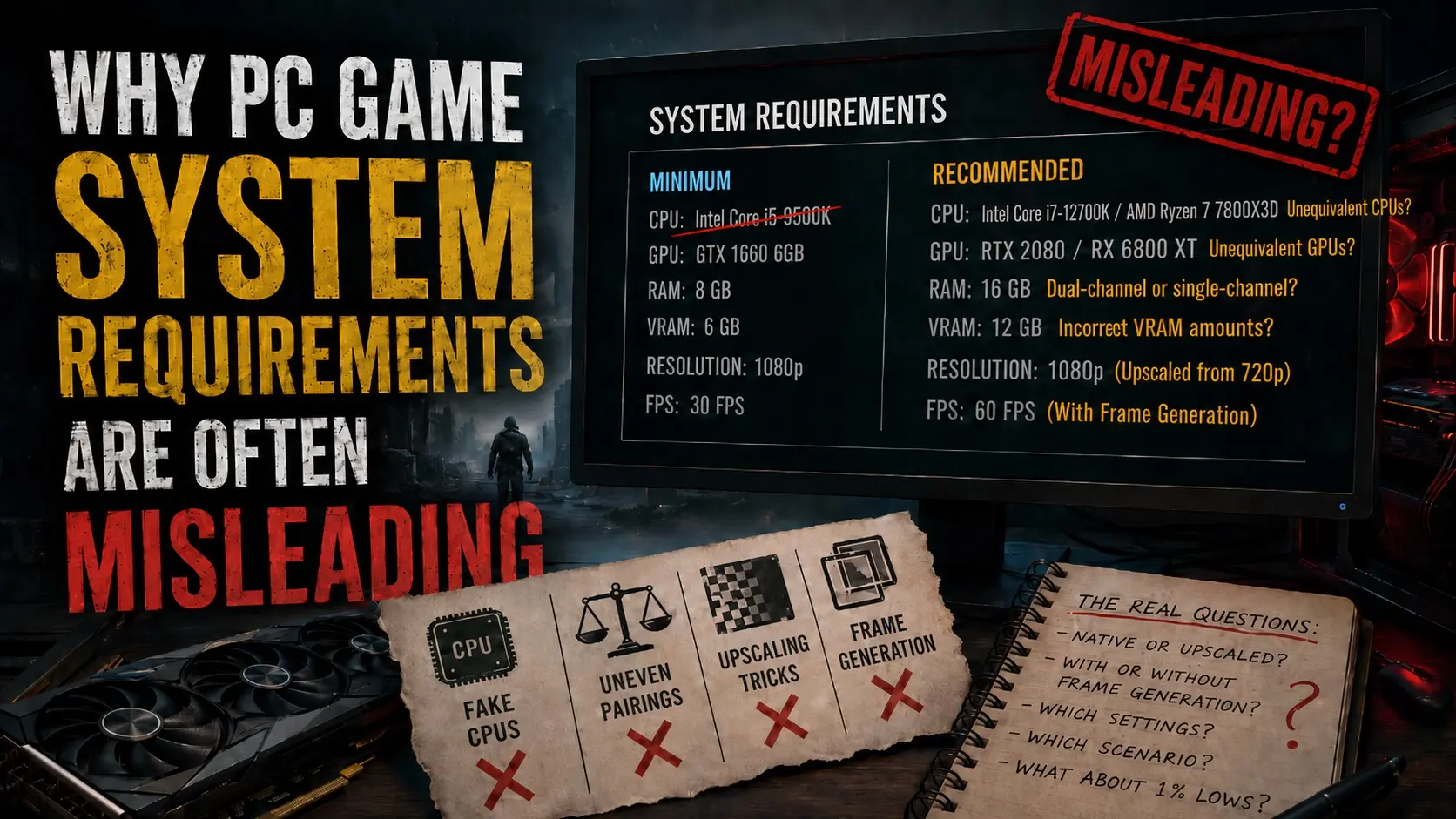 PC Oyun Sistem Gereksinimleri Neden Bu Kadar Karmaşık ve Yanıltıcı Hale Geldi?