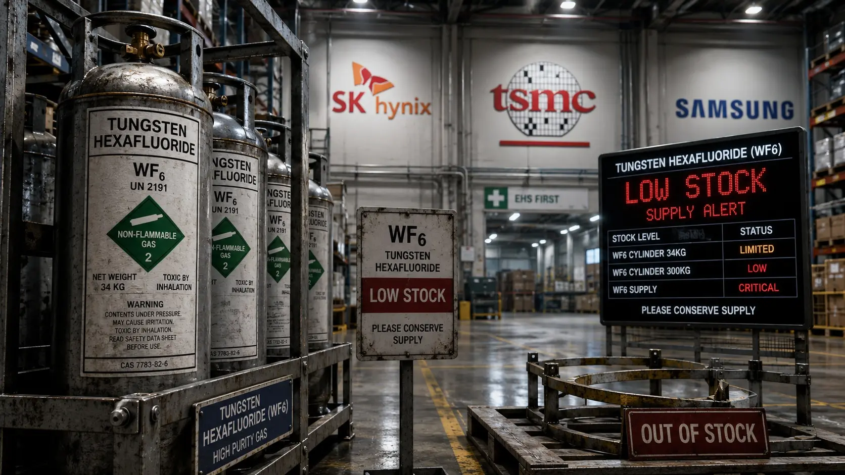 Çin'den Gelen Tungsten Kaynağı Kesildi: Japonya'da Yarı İletken Gaz Üretimi Sıfıra Düşerken TSMC, SK Hynix ve Samsung Risk Altında!