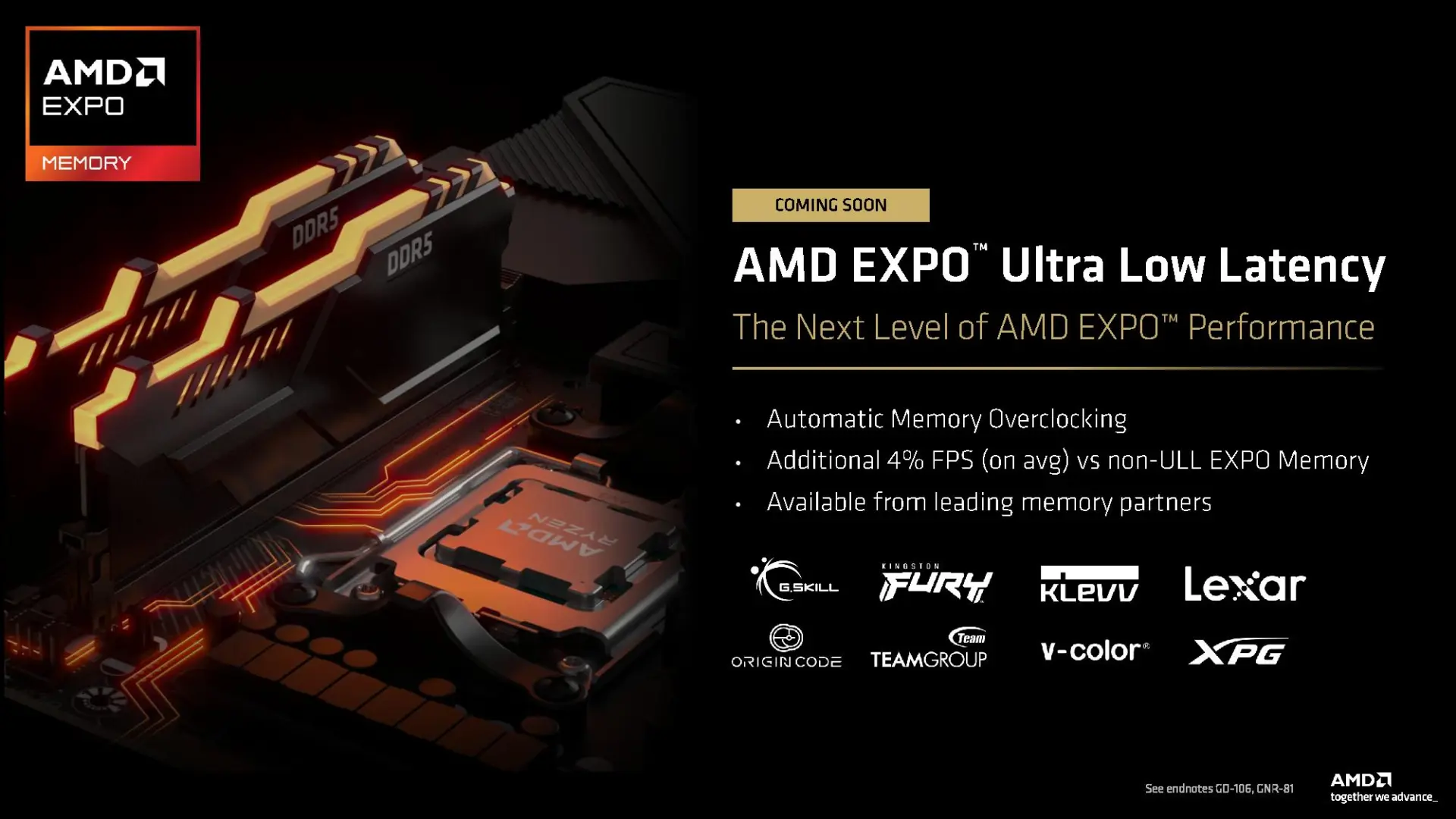 AMD'den Bellek Teknolojisinde Yeni Atılım: EXPO ULL Fiyatlarda Değişiklik Getirmeyecek!