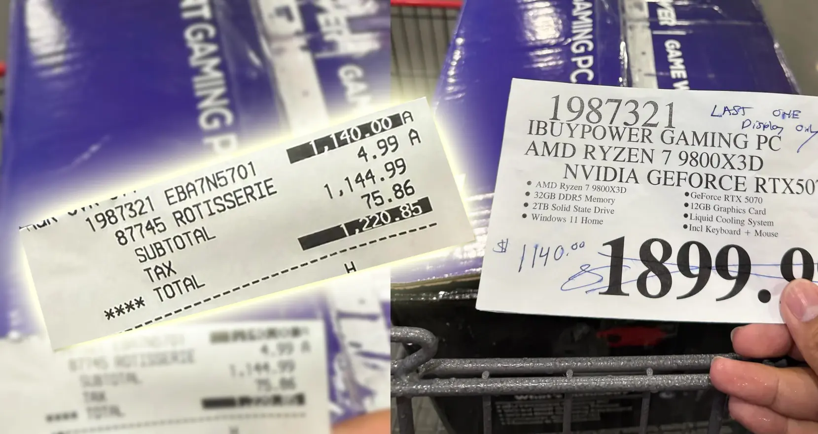 Şanslı Alıcı: Costco'da İnanılmaz İndirimle RTX 5070'li Oyun Bilgisayarı Kapıldı!