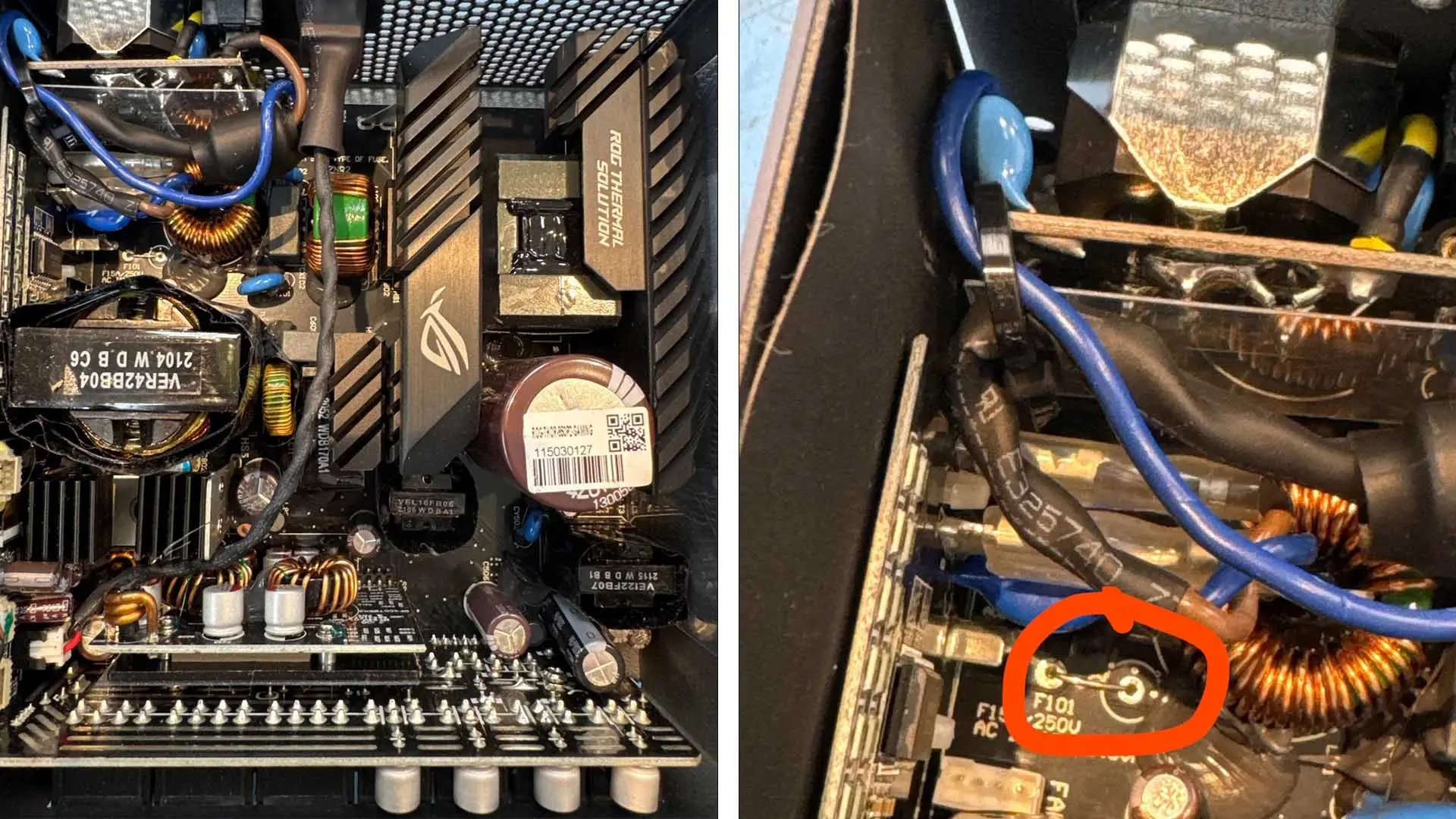 ASUS'tan Vahim Hata: ROG Strix PSU'da Güvenlik Sigortası Bypass Edildi, Yangın Tehlikesi Kapıda!
