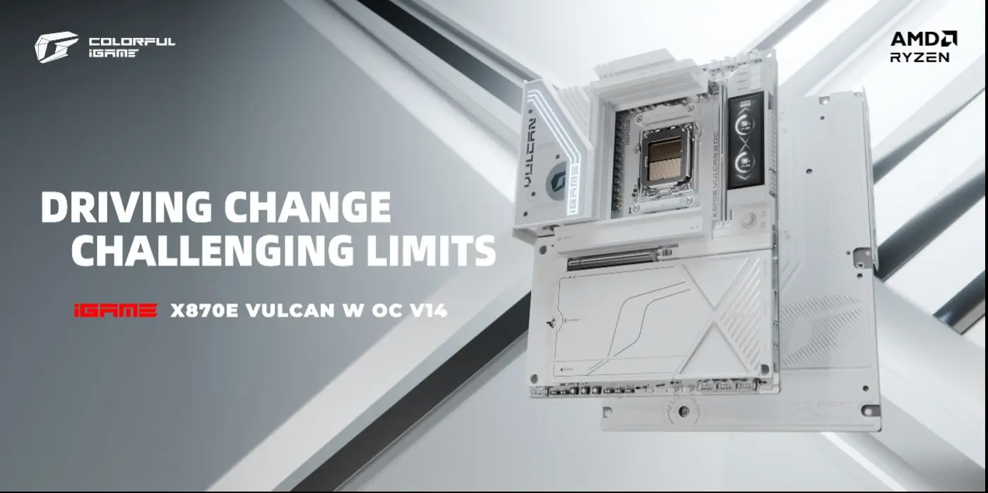 Colorful'dan Rekor Kıran Anakart: iGame X870E VULCAN W OC, 9000 MT/s DDR5 Hızlarına Ulaştı!