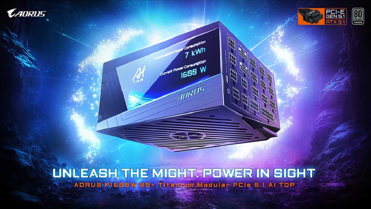 GIGABYTE'tan Yapay Zeka Odaklı Güç Kaynağı: AORUS P1600W Tanıtıldı!