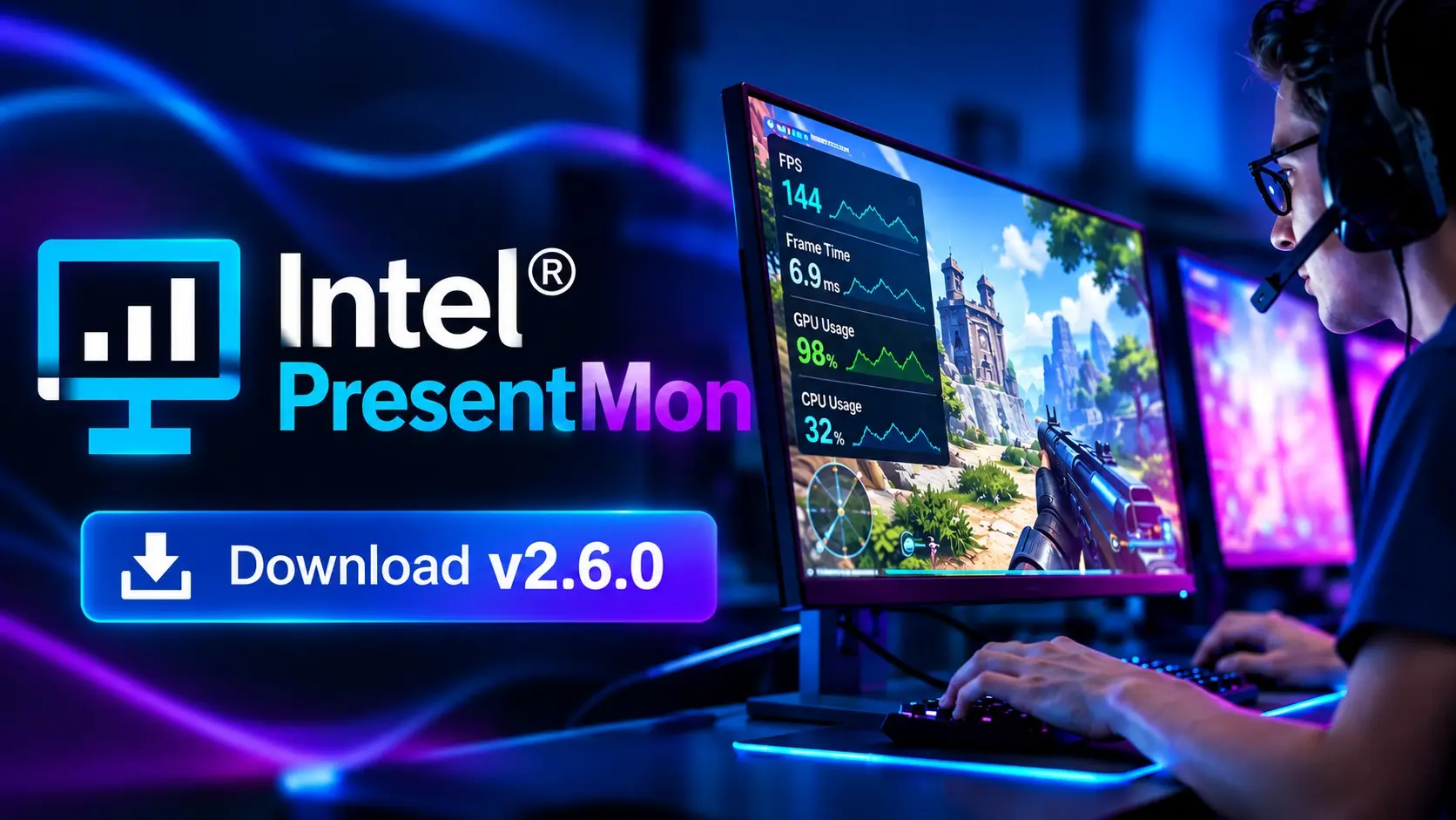 Intel'den Müjde: Yeni PresentMon Sürümü CPU Yükünü %78'e Kadar Azaltıyor, Oyun Deneyimini Zenginleştiriyor