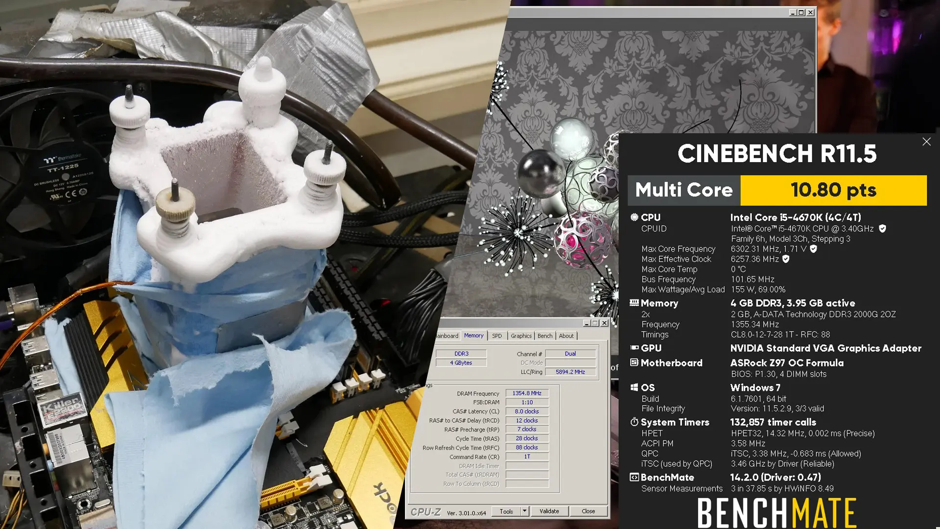 12 Yıllık Rekor Yıkıldı: Intel Core i5 4670K, 6.3 GHz'e Ulaşarak Cinebench R11.5'te Yeni Dünya Birincisi Oldu!